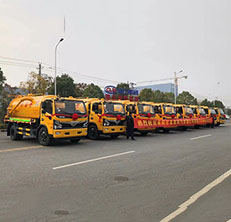 东风福瑞卡清洗吸車(chē)批量发車(chē)图片